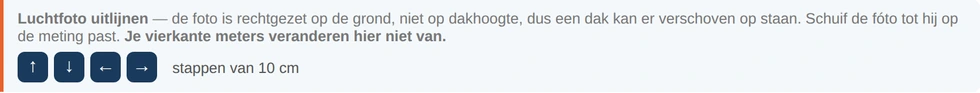 Uitlijnen verschuift alleen het beeld. De meting blijft wat hij is.